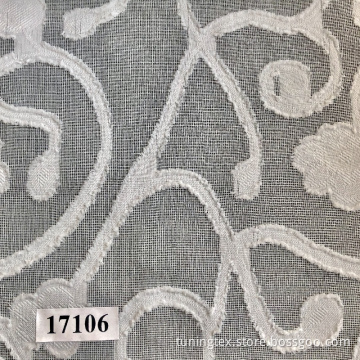Big Flower Polyester Jacquard Fabric
